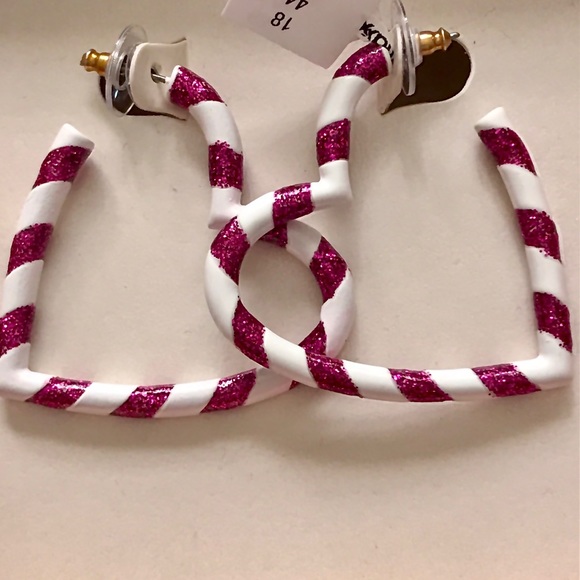 Betsey Johnson Candy Cane Earrings BNWB - Picture 2 of 5